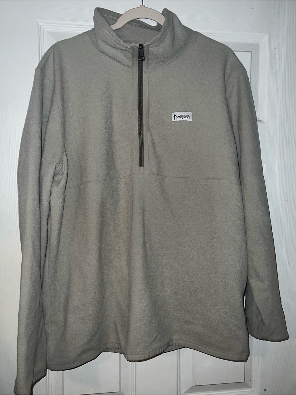 Cotopaxi fleece 1/4 zip pull over sweater men size large